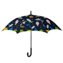 Big Set Cute Astronauts Space Planets Stars Aliens Rockets Ufo Constellations Satellite Moon Rover V Hook Handle Umbrellas (Small) View3