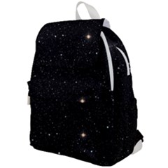 Sky Black Star Night Space Edge Super Dark Universe Top Flap Backpack by Cendanart