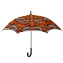 Face Skull Head Art Hook Handle Umbrellas (Large) View3
