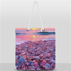 Sea Beach Water Sunset Ocean Full Print Rope Handle Tote (large) by Ndabl3x