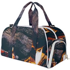 Wood Fire Camping Forest On Burner Gym Duffel Bag by Bedest