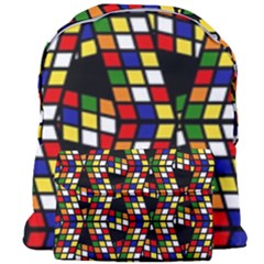 Graphic Pattern Rubiks Cube Giant Full Print Backpack by Cendanart