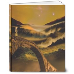 Bridge Of Regret 8  X 10  Hardcover Notebook by Cendanart