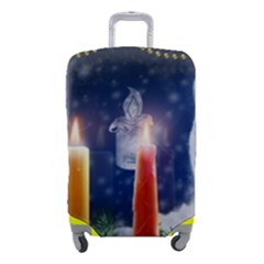 Christmas Lighting Candles Luggage Cover (small) by Cendanart