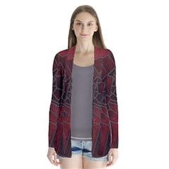 Mosaic Glass Glass Mosaic Colorful Drape Collar Cardigan by Cendanart