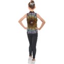 Barcelona Glass Window Stained Glass Kids  Sleeveless Polo T-Shirt View2