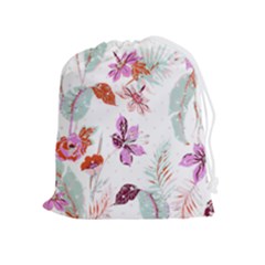 Flawer Drawstring Pouch (xl) by saad11