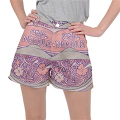 Ramen Kawaii Aesthetic Pink Women s Ripstop Shorts by Cemarart
