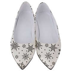 Snowflake-icon-vector-christmas-seamless-background-531ed32d02319f9f1bce1dc6587194eb Women s Low Heels by saad11
