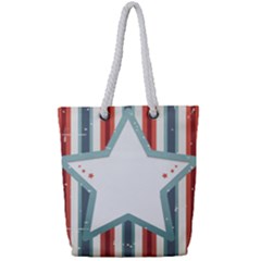 Star-decorative-embellishment-6aa070a89baeccaaaca156bbe13c325f Full Print Rope Handle Tote (small) by saad11