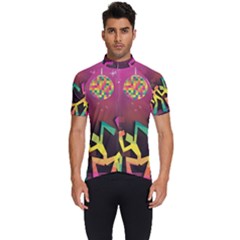 Dancing Colorful Disco Men s Short Sleeve Cycling Jersey by Bajindul