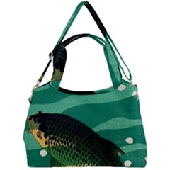 Japanese Koi Fish Double Compartment Shoulder Bag by Cemarart