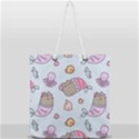Pusheen Cat Cute Full Print Rope Handle Tote (Large) View2