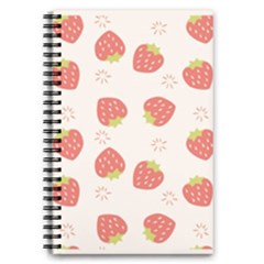 Strawberries Pattern Design 5 5  X 8 5  Notebook by Grandong