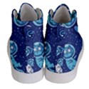 Cat Astronaut Space Suit Pattern Women s Hi-Top Skate Sneakers View4