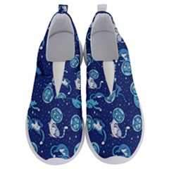 Cat Astronaut Space Suit Pattern No Lace Lightweight Shoes by Cemarart