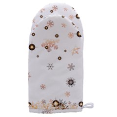 Golden-snowflake Microwave Oven Glove by saad11