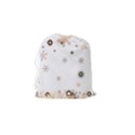 Golden-snowflake Drawstring Pouch (Small) View2