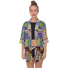 Grateful Dead Open Front Chiffon Kimono by Cemarart