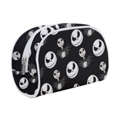 Jack Print, White, Before, Plain, Black, Simple, Christmas Make Up Case (small) by nateshop