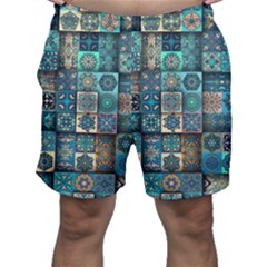 Texture Pattern Abstract Colorful Digital Art Men s Shorts by Ndabl3x