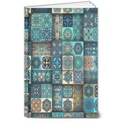 Texture Pattern Abstract Colorful Digital Art 8  X 10  Hardcover Notebook by Ndabl3x