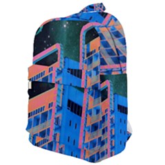 Fantasy City Architecture Building Cityscape Classic Backpack by Cemarart