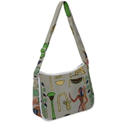 Egyptian Man Artifact Royal Zip Up Shoulder Bag by Proyonanggan