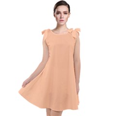 Peach Fuzz 2024 Tie Up Tunic Dress by dressshop