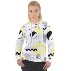 Graphic Design Geometric Background Women s Overhead Hoodie by Grandong