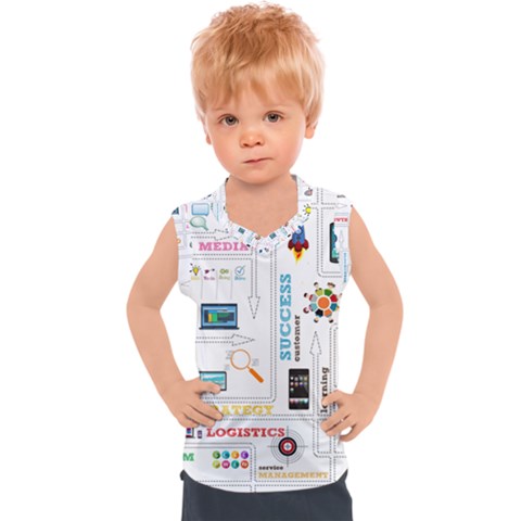 Startup Business Organization Kids  Sport Tank Top by Grandong