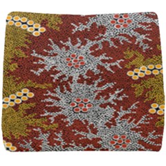 Authentic Aboriginal Art - Bushland Dreaming Seat Cushion by hogartharts