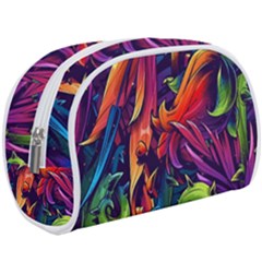 Colorful Floral Patterns, Abstract Floral Background Make Up Case (large) by nateshop