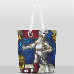 Knight Armor Full Print Rope Handle Tote (small) by Cemarart