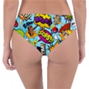 Graffiti Word Seamless Pattern Reversible Classic Bikini Bottoms View2