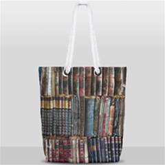 Menton Old Town France Full Print Rope Handle Tote (small) by Bedest