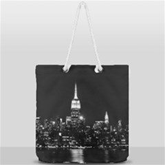 Photography Of Buildings New York City  Nyc Skyline Full Print Rope Handle Tote (large) by Cemarart
