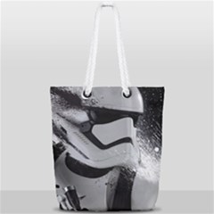 Stormtrooper Full Print Rope Handle Tote (small) by Cemarart