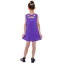 Ultra Violet Purple Kids  Cross Back Dress View2