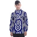 Authentic Aboriginal Art - Gathering Men s Front Pocket Pullover Windbreaker View1