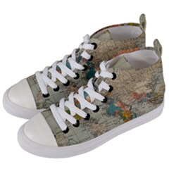 Pyramids Egypt Monument Landmark Sunrise Sunset Egyptian Women s Mid-top Canvas Sneakers by Proyonanggan
