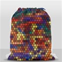 Flower Retro Funky Psychedelic Drawstring Bag (Small) View2