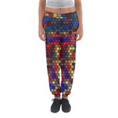 Hexagon Honeycomb Pattern Design Women s Jogger Sweatpants by Ndabl3x