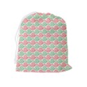 Mosaic Hexagon Honeycomb Drawstring Pouch (XL) View2