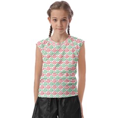 Mosaic Hexagon Honeycomb Kids  Raglan Cap Sleeve T-shirt by Ndabl3x