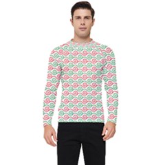Mosaic Hexagon Honeycomb Men s Long Sleeve Rash Guard