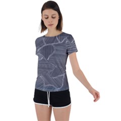 Authentic Aboriginal Art - Farm Lands 4 Back Circle Cutout Sports T-shirt by hogartharts