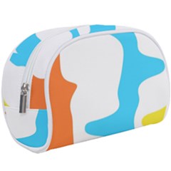 Warp Lines Colorful Multicolor Make Up Case (large) by Cemarart