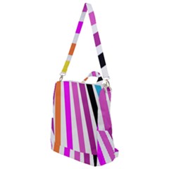 Colorful Multicolor Colorpop Flare Crossbody Backpack by Cemarart