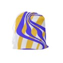 Print Pattern Warp Lines Drawstring Pouch (Large) View2